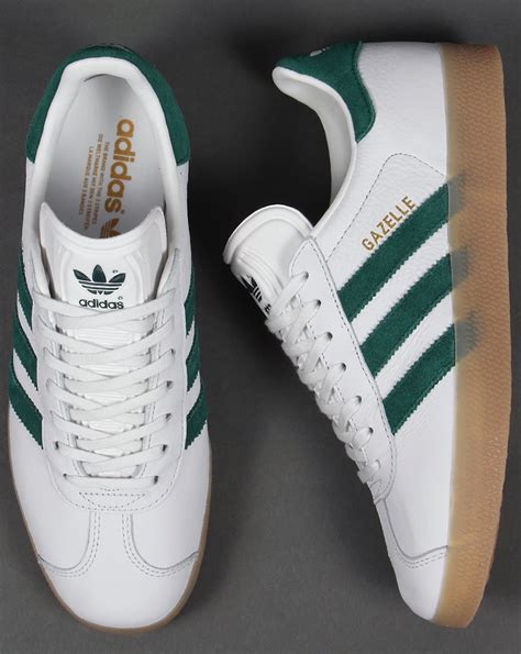 Adidas gazelle green leather